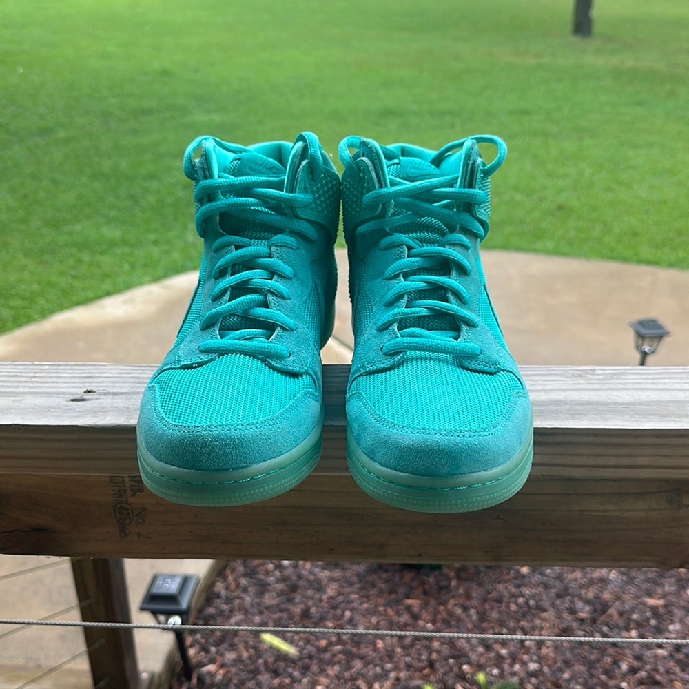 Nike dunk comfy prm light retro green of course, size 10.5!